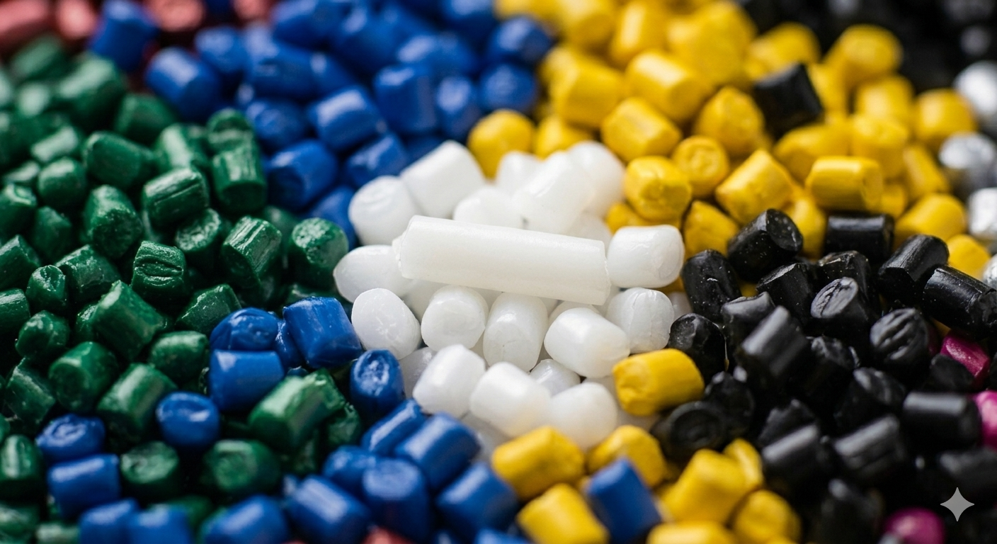 Black and white master batch pellets